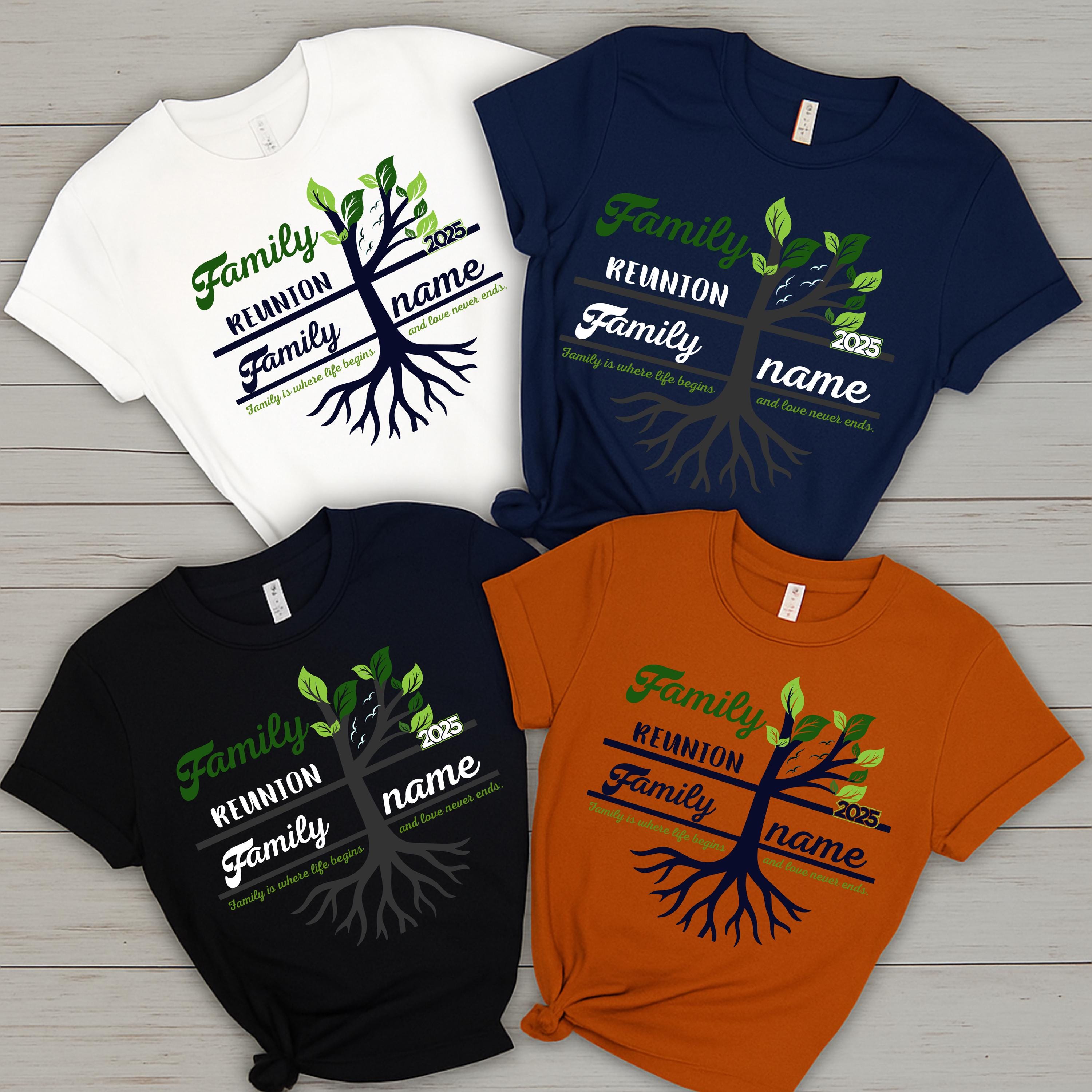 Personalized Family Reunion Tree of Life Vacation Shirt