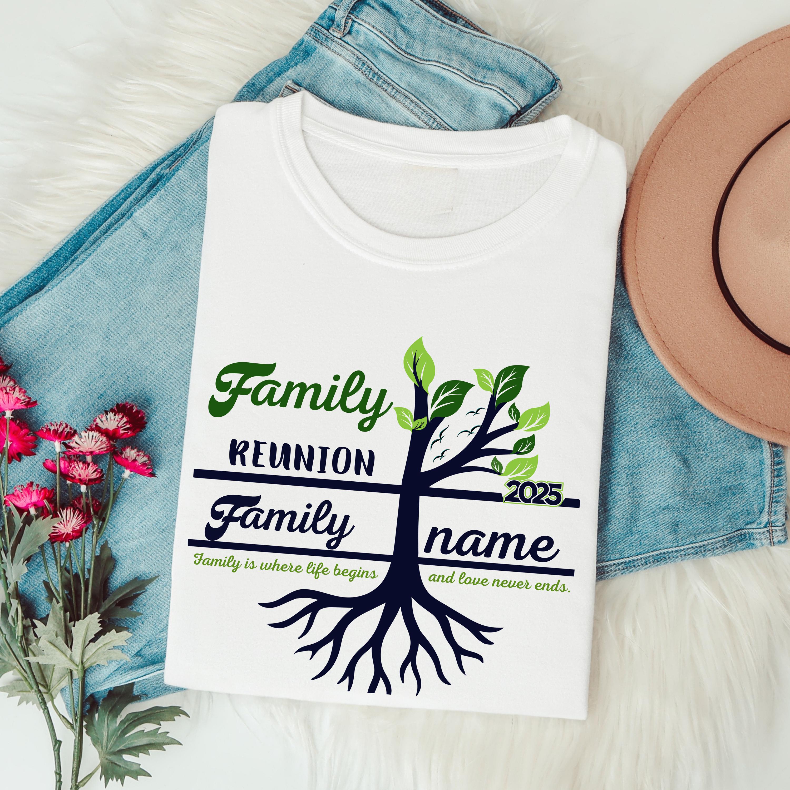 Personalized Family Reunion Tree of Life Vacation Shirt