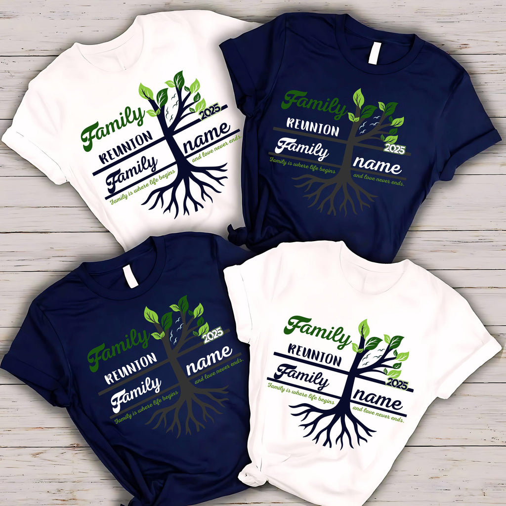 Personalized Family Reunion Tree of Life Vacation Shirt