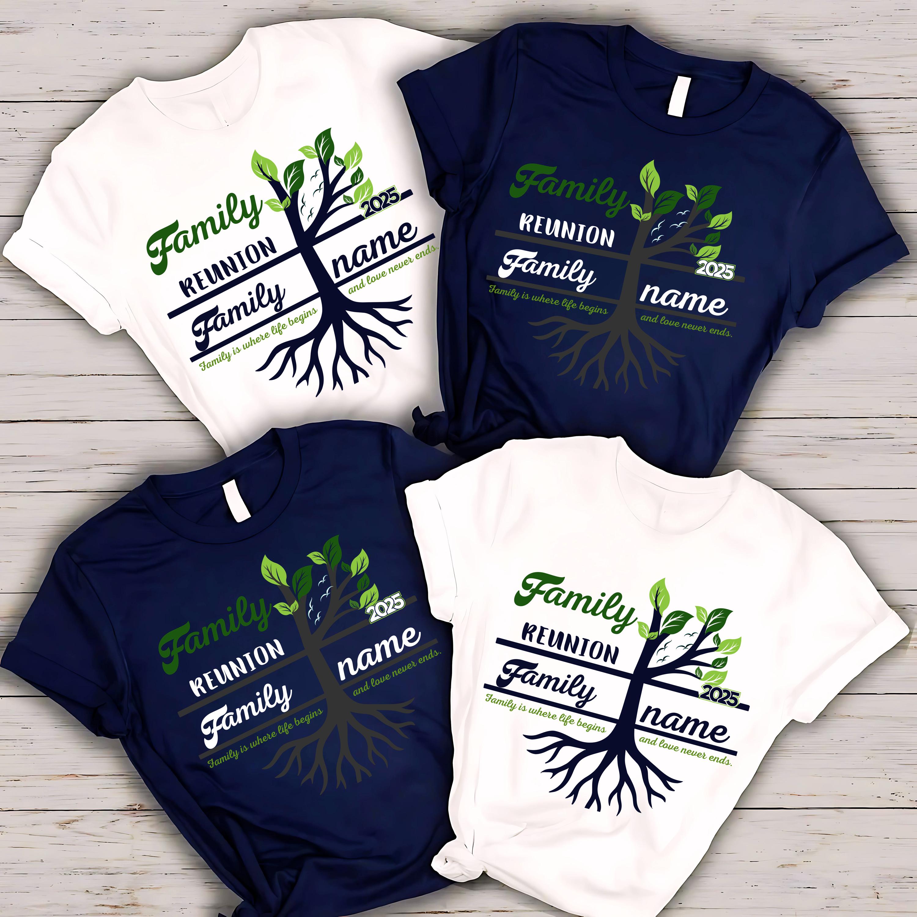Personalized Family Reunion Tree of Life Vacation Shirt