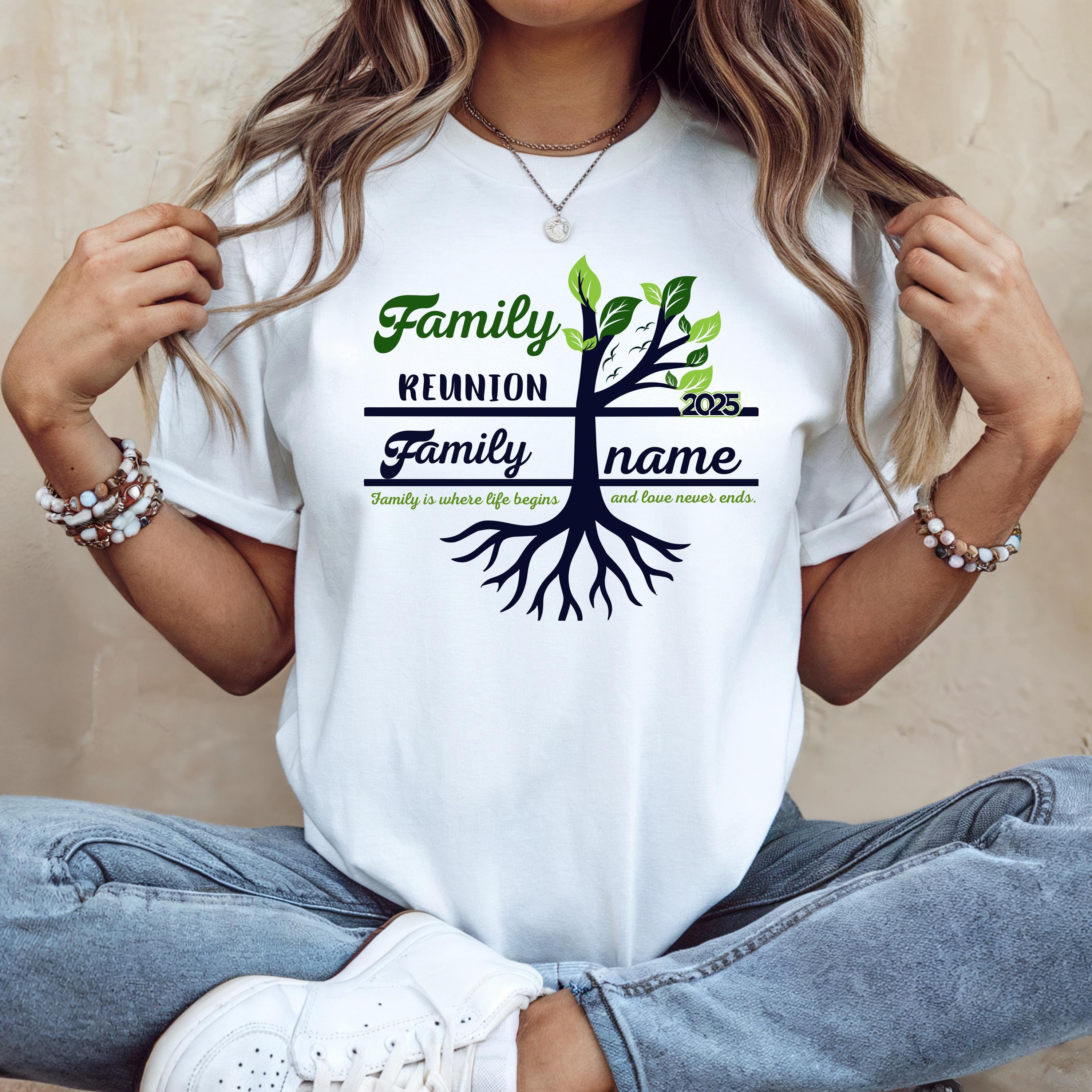 Personalized Family Reunion Tree of Life Vacation Shirt