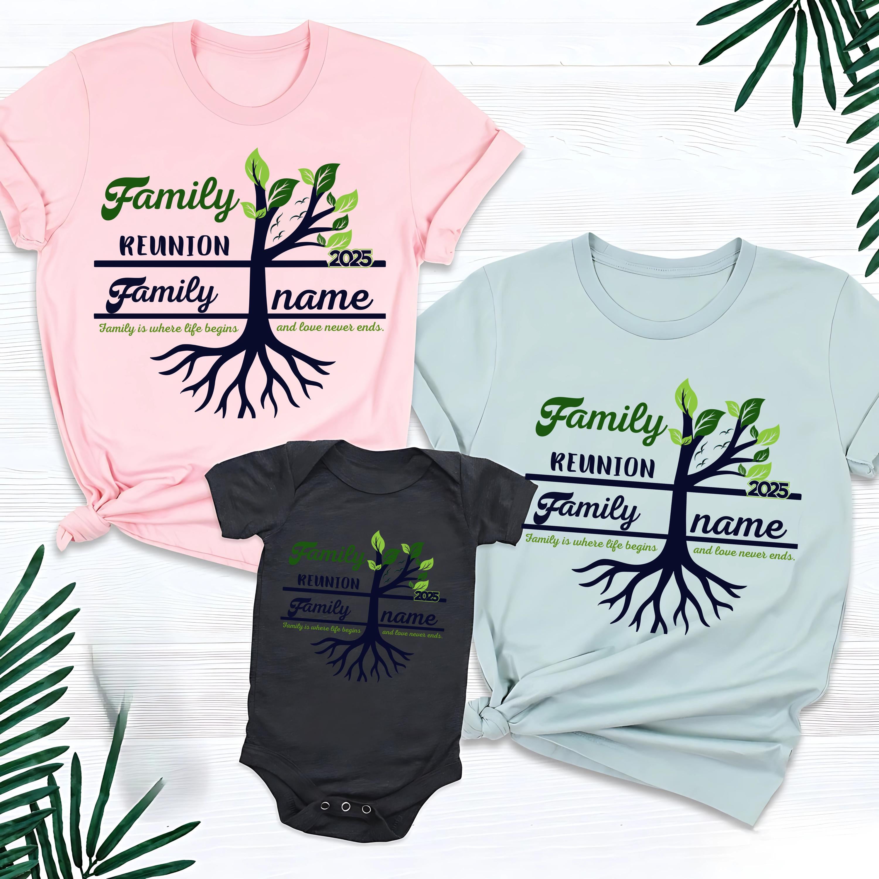 Personalized Family Reunion Tree of Life Vacation Shirt